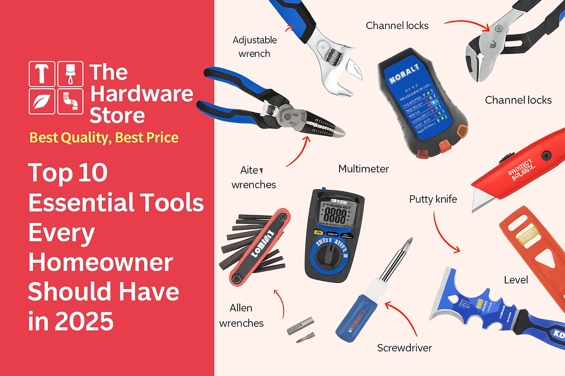 Top 10 Essential Tools Every Homeowner Should Have in 2025| thehardwarestore.in
