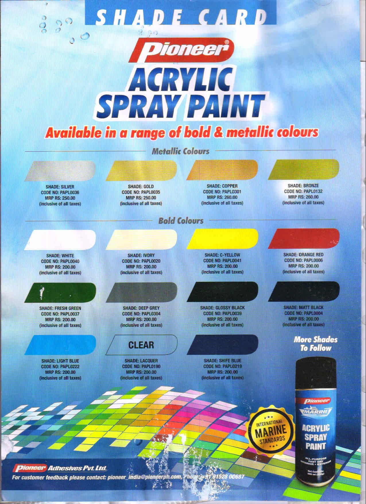 Spray Paint 400ml Pioneer
